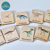 Wooden Montessori Flashcards---Learning Dinosaurs Flashcards