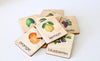 Wooden Montessori Flashcards---Learning Fruits Flashcards