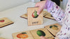 Wooden Montessori Flashcards---Learning Fruits Flashcards