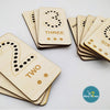 Wooden Numbers Math Educational Lacing Toy, Counting Learning Board, Preschool Gift for kids.