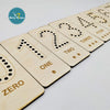 Wooden Numbers Math Educational Lacing Toy, Counting Learning Board, Preschool Gift for kids.