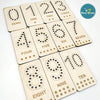 Wooden Numbers Math Educational Lacing Toy, Counting Learning Board, Preschool Gift for kids.