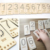 Wooden Numbers Math Educational Lacing Toy, Counting Learning Board, Preschool Gift for kids.