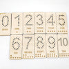 Wooden Numbers Math Educational Lacing Toy, Counting Learning Board, Preschool Gift for kids.